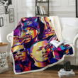 Notorious Big Biggie Smalls B.32 - American Rapper And Hip Hop Legendary Music Sherpa Fleece Blanket