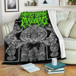 Officially Licensed Litterbox Massacre Fleece Blanket Custom Blankets Weighted Blanket (Lime Gree Large Size 60x80 Inches Blanket525