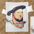 King Henry VII - Pop Art Portraits Sherpa Fleece Blanket