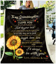 Granddaughter Grandma Papa I'Ll Always Be With You Gs-Cl-Dt1810 Fleece Blanket