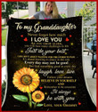 Granddaughter Grammy Ill Always Be With You Cla1910581F Sherpa Fleece Blanket