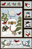 Snow Folk Cla1810491Q Quilt Blanket