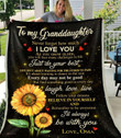 Granddaughter Oma Ill Always Be With You Cla1910589F Sherpa Fleece Blanket