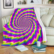 Abstract Twisted Moving Optical Illusion Cl16100017Mdf Sherpa Fleece Blanket