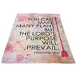 You Can Make Many Plans Fleece Blanket | Adult 60X80 Inch | Youth 45X60 Inch | Colorful | Bk2477