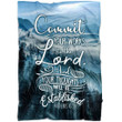Commit Your Works To The Lord Proverbs Fleece Blanket | Adult 60X80 Inch | Youth 45X60 Inch | Colorful | Bk2545