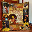 This Girl Black Queen Fleece Blanket | Adult 60X80 Inch | Youth 45X60 Inch | Colorful | Bk2802