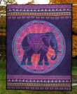 Purple Elephant Mandala Hur Quilt
