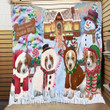 Brittany Spaniel Gingerbread House All Quilt Ciicy