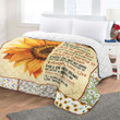 To My Daughter Sunflower Quilt Blanket - Follow Your Dreams Believe In Yourself - Daughter Present