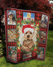 Yorkshire Terrier Dog Christmas Quilt Ciplw