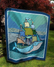 Boat And Whale Quilt Cinof