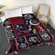 Halloween Skull Blanket - Witch Crafts Making Dark Art Quilt Blanket - Halloween Gift Ideas