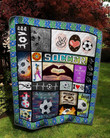 Soccer In My Heart Quilt Cubho