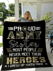 Veteran Proud Army Sister Quilt
