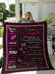I Love You To The Moon And Back Father To Daughter Fleece Quilt