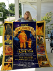 Custom Text Name Firefighter For Daughter From Dad I Will Always Have Your Back Quilt