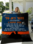 To My Wife Never Forget That I Love You 60X80 Quilt