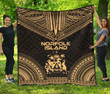 Norfolk Island Premium Quilt Polynesian Chief Gold Version Bn10 Dhc28113219Dd