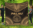 Palau Premium Quilt Polynesian Chief Gold Version Bn10 Dhc28113273Dd