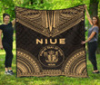Niue Premium Quilt Polynesian Chief Gold Version Bn10 Dhc28113267Dd