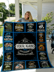 Love Fishing Personalize Custom Name Quilt