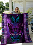 Butterfly Personalize Custom Name Quilt