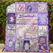 Love My Unicorn Granddaughter, Granny And Grampy Quilt