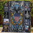 The Sea Is Ours Us Navy Quilt