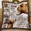 My Amazing Son, This Old Bear Will Always Have Your Back Quilt