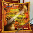 Mom To Son, Senior 2020 – Lion Quilt Shb92