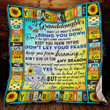 Grandma To Granddaughter, Don’T Give Up Quilt Shb008