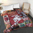 America Football Blanket - Talk Play With Your Pads Quilt Blanket - Birthday Gift For Football Lover