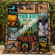 This Girl Runs On Jesus And Horses Quilt