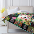 Beautiful Hummingbird Blanket - Flying Bird In The Spring Garden Quilt Blanket - Love Gift For Wife