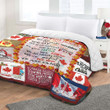 Canada View Blanket - In This House We Are Reak Quilt Blanket - Canadian Gift In Winter