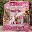Love My Cocker Spaniel Dog Quilt Ttb01