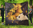 Panda Sunflower Premium Th1207 Quilt
