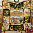 Yorkshire Terrier And Sunflower Quilt