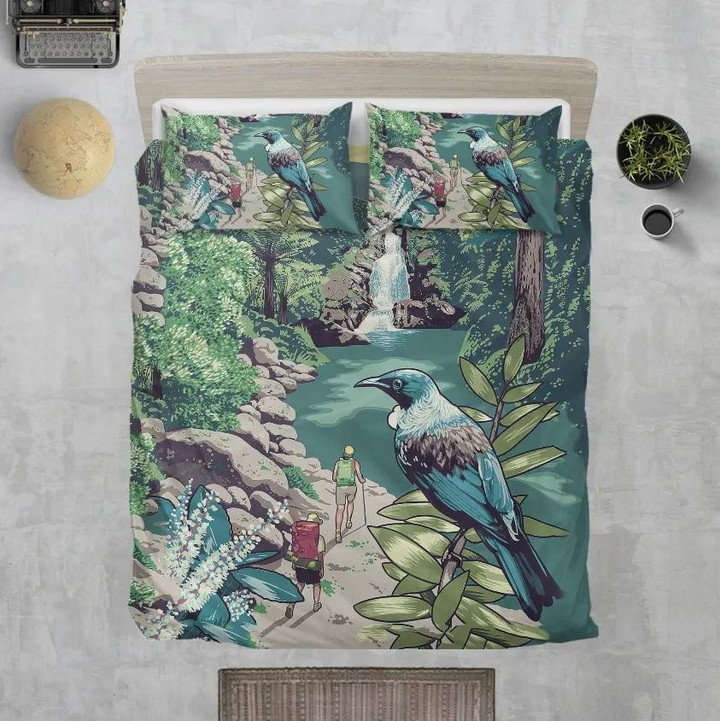 New Zealand Bedding Set - Tui Bird Poster K5