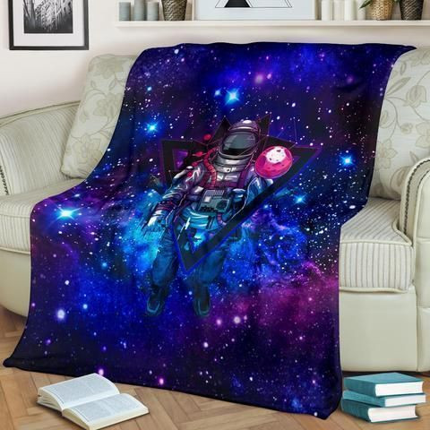 Galaxy Sherpa Fleece Blanket Yk