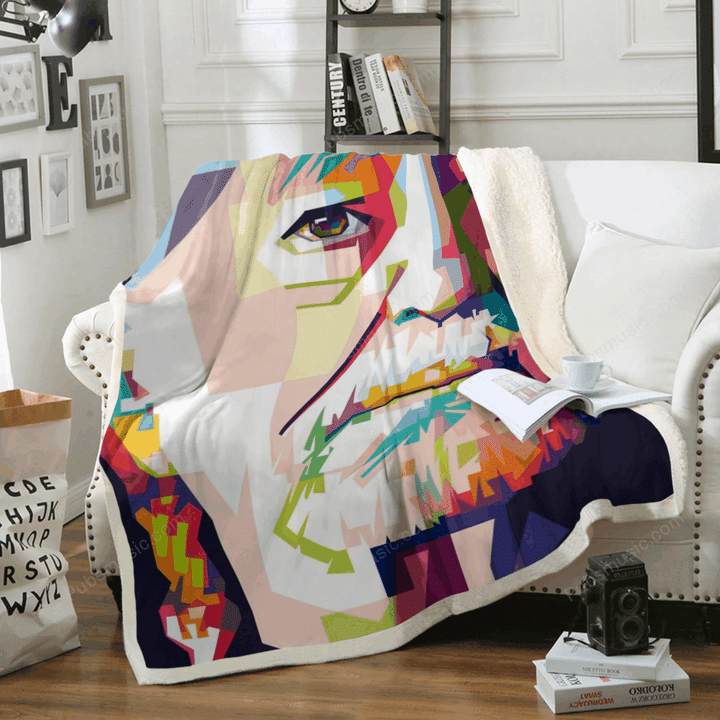 Willie Hugh Nelson - Music Art For Fans Sherpa Fleece Blanket