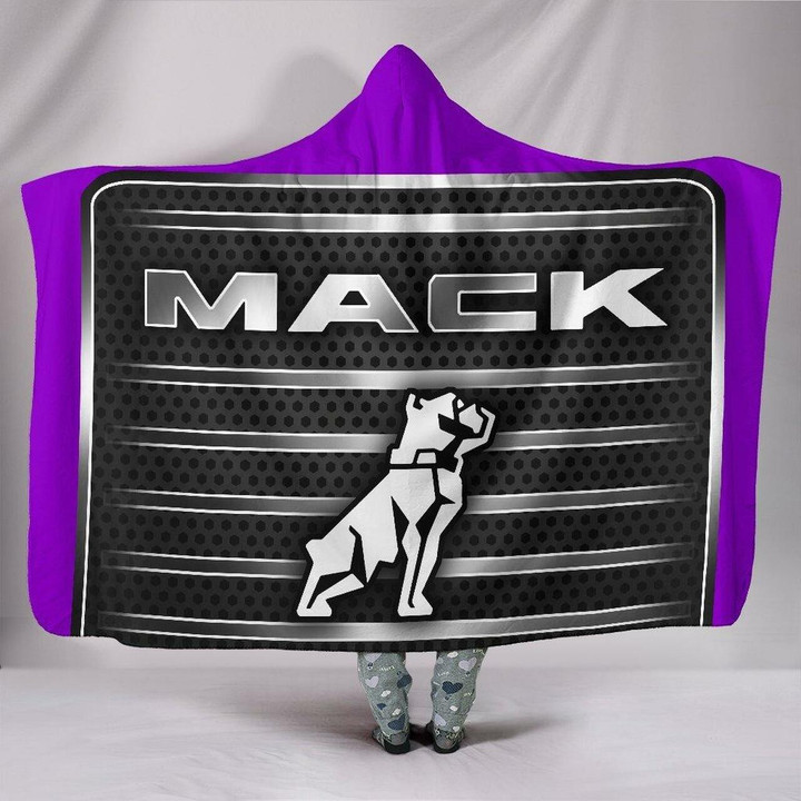 Mack Hooded Blanket Purple Large Size 60x80 Inches Hooded Blanket315