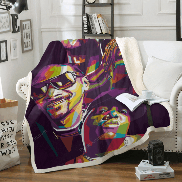 Notorious Big Biggie Smalls B.155 American Rapper - American Rapper And Hip Hop Legendary Music Sherpa Fleece Blanket