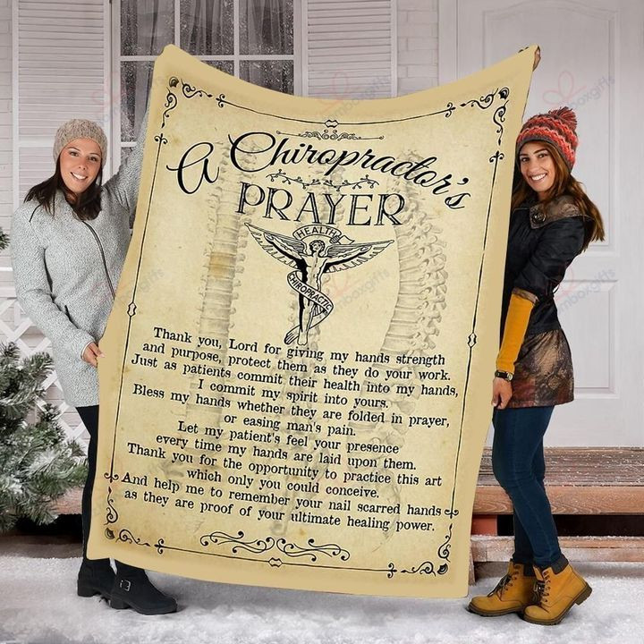 A Chiropractor'S Prayer Sherpa Fleece Blanket Ifos Bubl