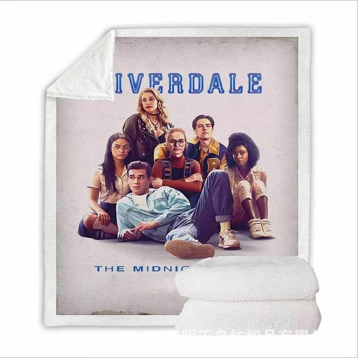 Riverdale South Side Serpents #14 Blanket – Hoodie Blanket Super Soft Cozy Sherpa Fleece Throw Blanket – Hoodie Blanket