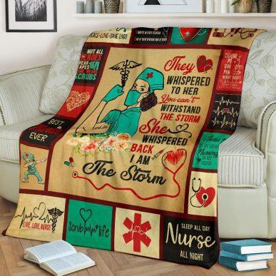 They Whispered To Her You Cant Fleece Blanket | Adult 60X80 Inch | Youth 45X60 Inch | Colorful | Bk4565
