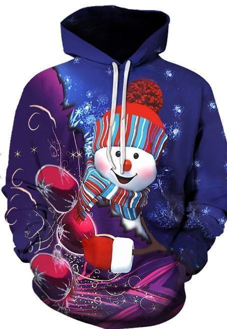 Winter Snowman Hoodie Bt06