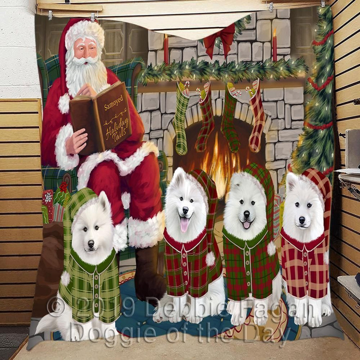 Samoyed Fireplace All Quilt Cijwc