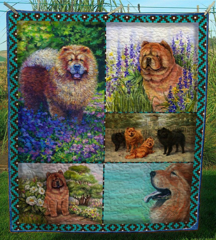 Chowchow Dog Quilt Cuvei